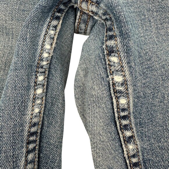 Everlane Womens High Rise Straight Jeans Size 27 Ankle Blue Denim Cotton Blend - Picture 5 of 8